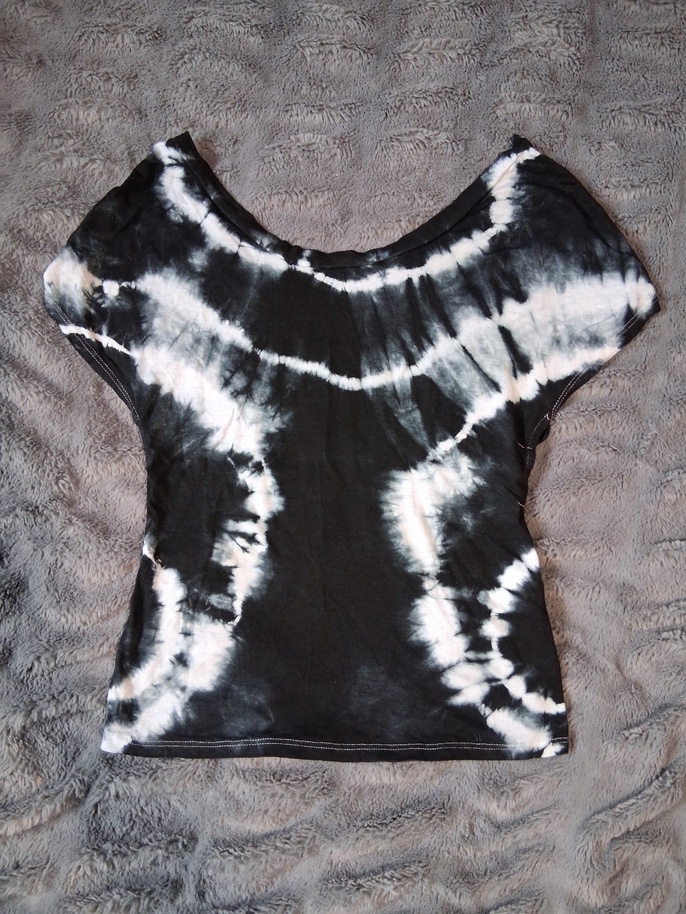 Vintage Havana Tie Dye Crop Top With Open Back M